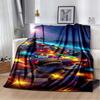 3D Fashion Wave Pebble Starfish Cartoon Flannel Blanket Sofa Bed Bedroom Warm Portable Exquisite Extra Large Warm Blanket Gift