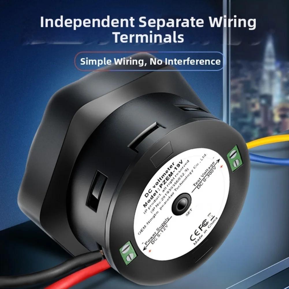 Digital LCD Voltmeter DC 0 300V Voltage Indicator with Large Font Display for LED System Solar and Vehicle Applications