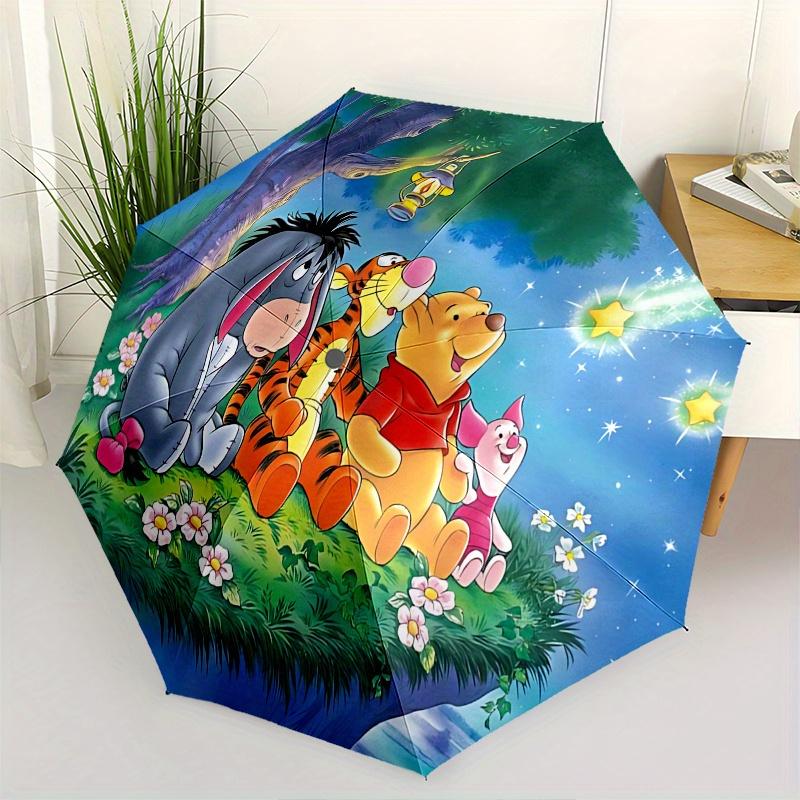 

Winnie the Pooh, Tigger Automatic Opening and Closing Umbrella - 8 Ribs Portable Folding Umbrella with Plastic Handle, Suitable for Leisure