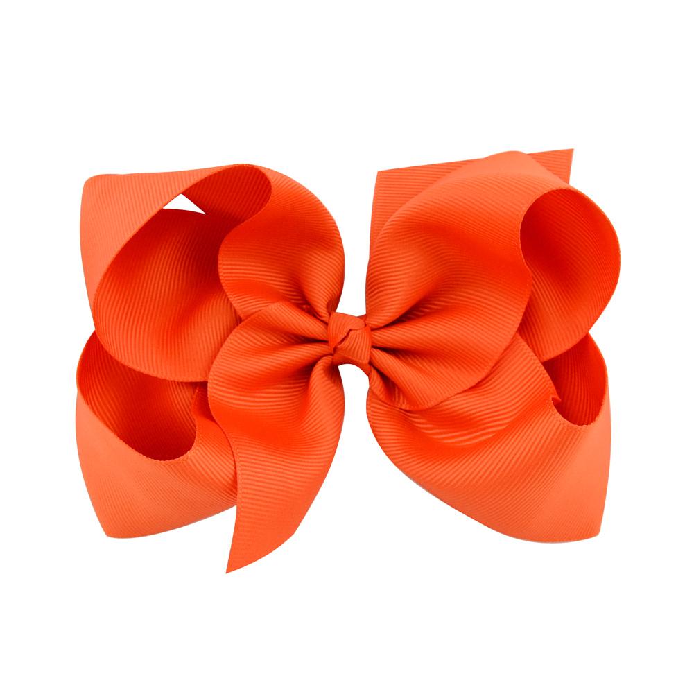 1Pc 40Colors 6'' Solid Colors Grosgrain Ribbon Hair Clips For Cute Girls Large Hairpins Boutique Barrettes Kids Hair Accessories