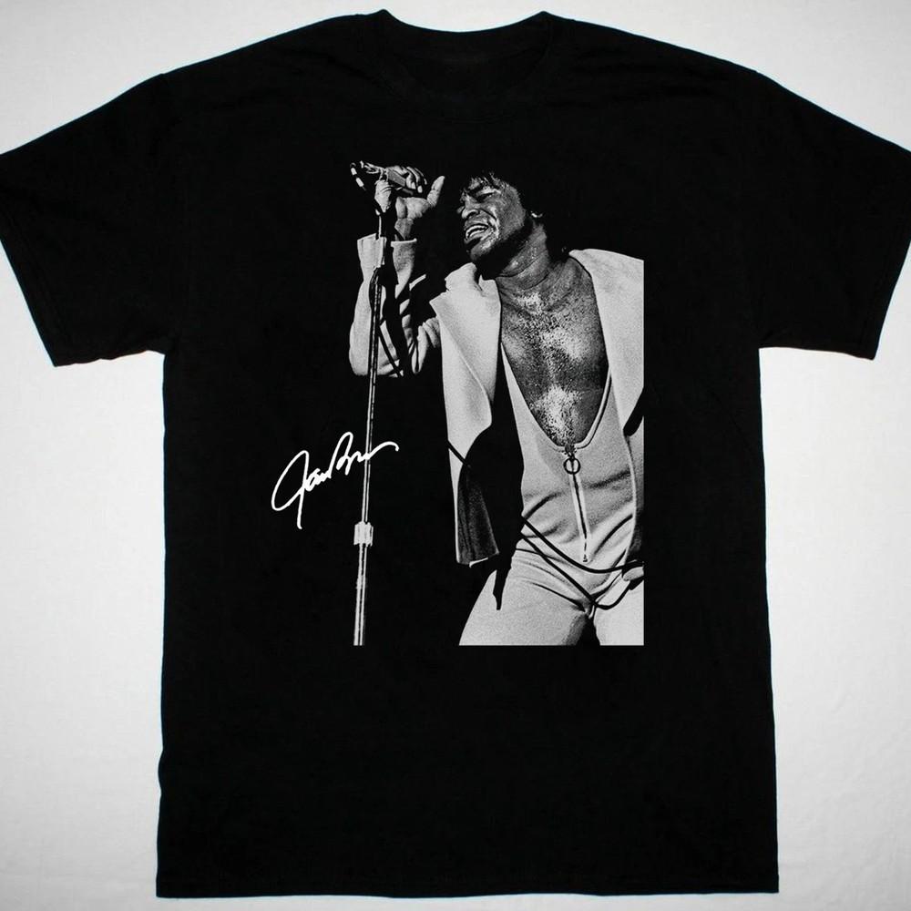 James Brown signature black Short Sleeve All Sizes S to 5Xl BL1743 Unisex T-Shirt