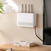 Wireless Router Storage Box Punch-Free Wall-Mounted Wifi Router Holder Storage Shelf Space-Saving for Living Room