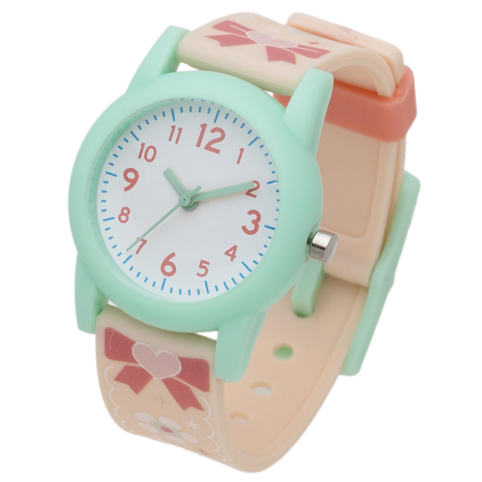 

Analog Watch with PVC Strap for More [Fieldwork] Women s Kids, Pink, Green, KDS015-1, Pink/Light Blue/Yellow/Purple