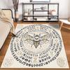 Death's-Head Hawk Moth Symbol Rug Non-slip rug suitable for living room and bedroom sofas