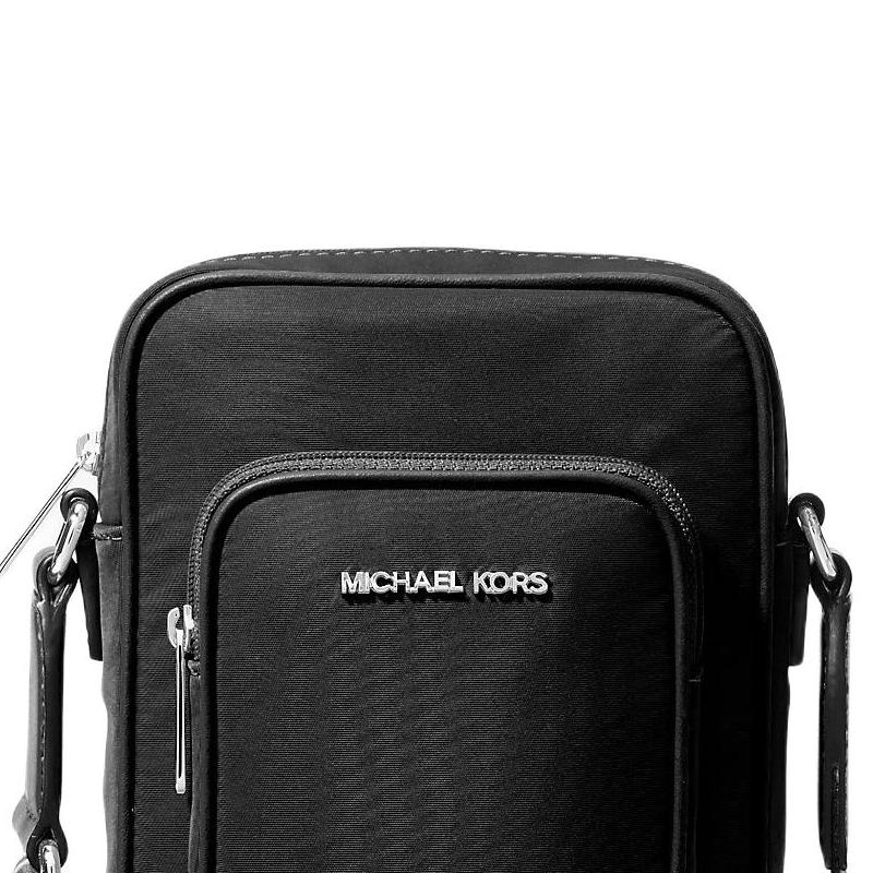 Michael Kors Khai Logo Design Nylon Crossbody Shoulder Bag Unisex Bags Black 35T5S5FC5C-BLACK