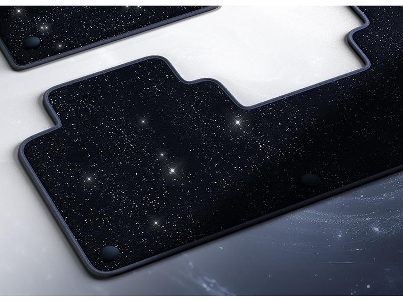 Zhiji LS9 Original Car Starry Sky Velvet Floor Mats - Decorative Roman Carpet Accessories