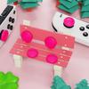 eXtremeRate PlayVital Cute Switch Thumb Grip Joystick Caps for Switch Lite Silicone Analog Covers for Bright Pink Caps, & & OLED, Joy-Con Sticks,