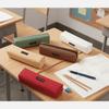 Solid Color Student Stationery Box Small Size Pencil Organizer Case  Stationery Storage