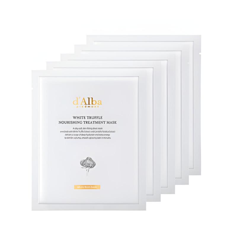 

d Alba White Truffle Nourishing Treatment Mask – 25ml 5pcs (Hydrating Sheet Mask) Korean Skin Care