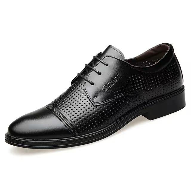 Chaussures Habillées Formelles Premium pour Homme Respirantes à Lacets Chaussures de Bureau Mariage