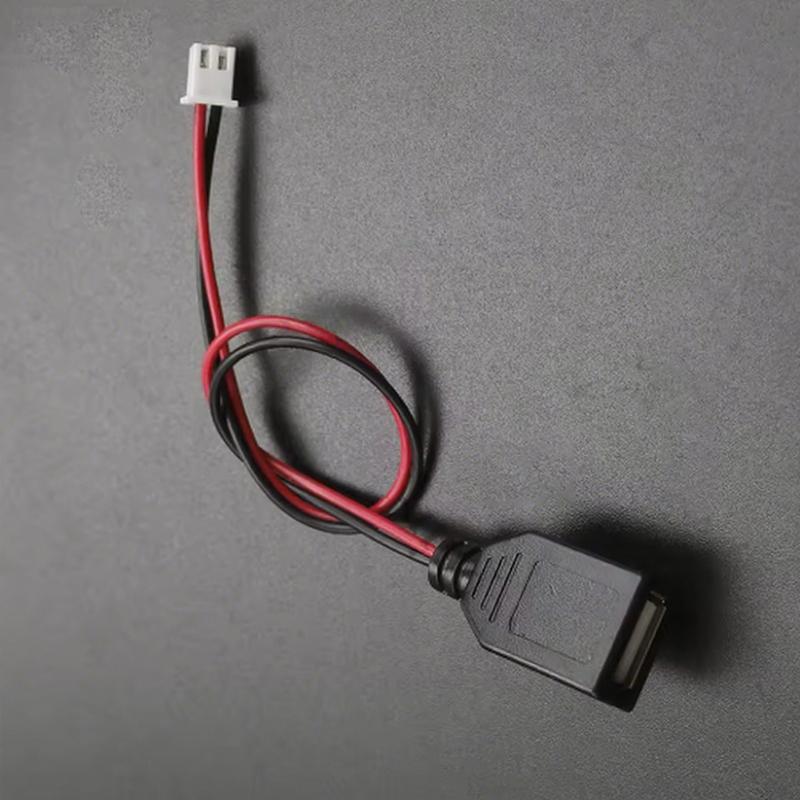 USB Male And Female Head to XH2.54-2P Terminal Wire 2-Core Power Socket DIY Accessories for PH2.0 Terminal Wire