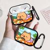 Cartoon Kapibala Orange Car Earphone Cases Cover Case For Airpods 3 Pro 4 1 2 Pro2 Pro3