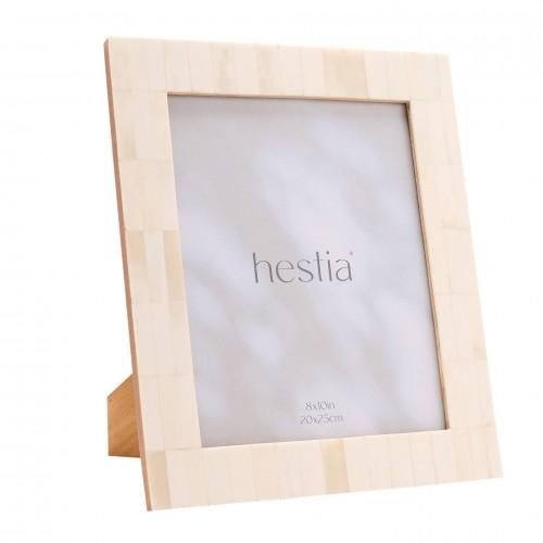 Hestia Wide Border White Bone Photo Frame 8 x 10