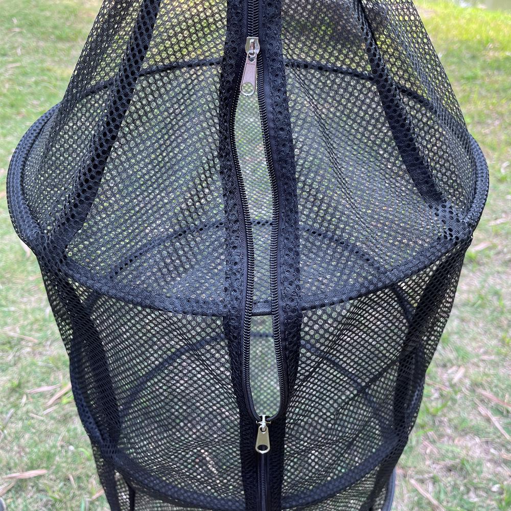 Foldable Three-Layer Outdoor Drying Rack for Fish, Fruit, and Vegetables