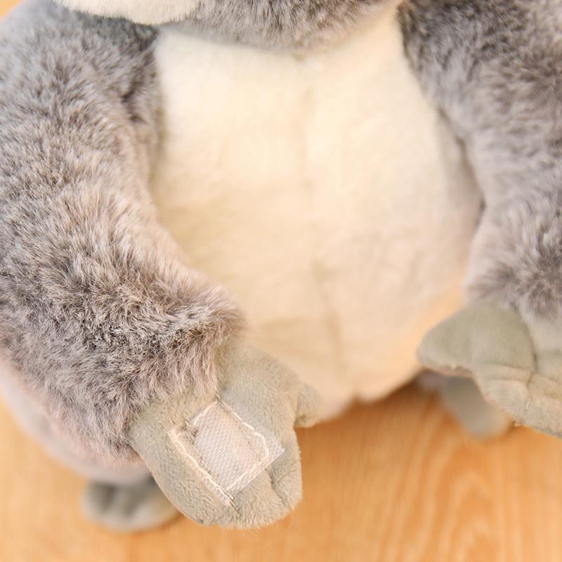 27Cm Grey Mother-Child Koala Plush Toy Stuffed Simulation Animal Doll Cute Plushie Birthday Present