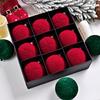 9Pcs Velvet Christmas Ball Ornaments Retro Shatterproof Baubles Elegant Winter Holiday Decorations for Home Indoor Outdoor Celebration