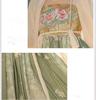 [Housaku Co., Ltd.] Ancient Hanfu Classical Beauty Elegant Chinese Court Costume Cosplay Set Tang Suit Haori Long Skirt 6-Piece Set (L, Natural Green)