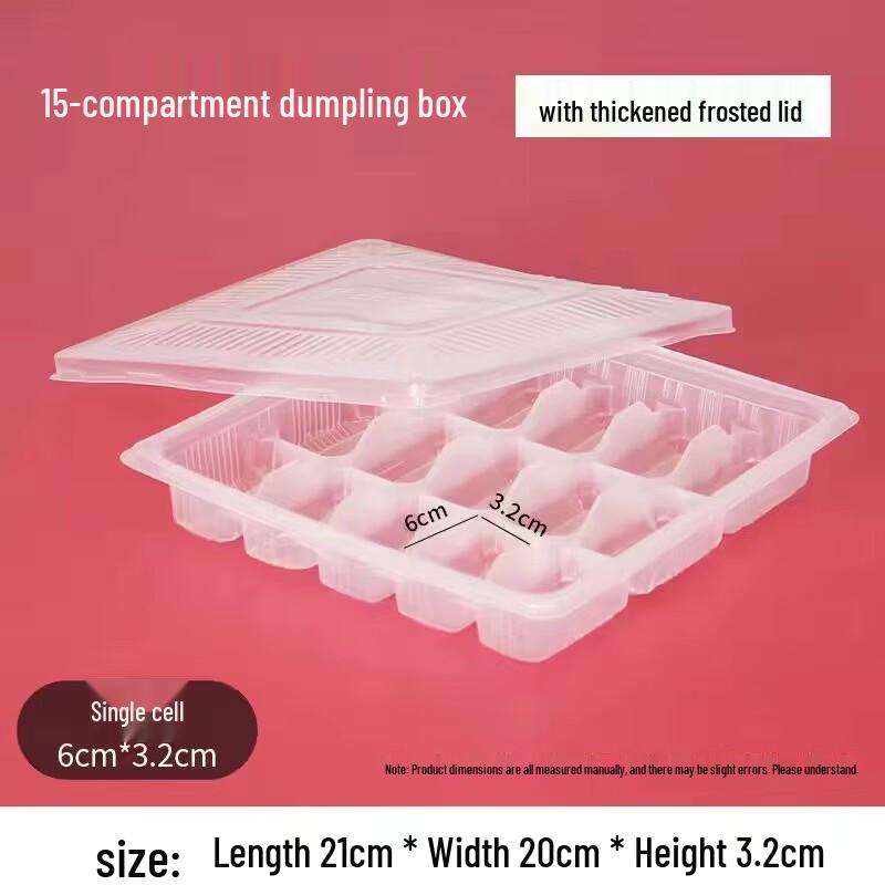 

15-Compartment Disposable Food Containers with Lids