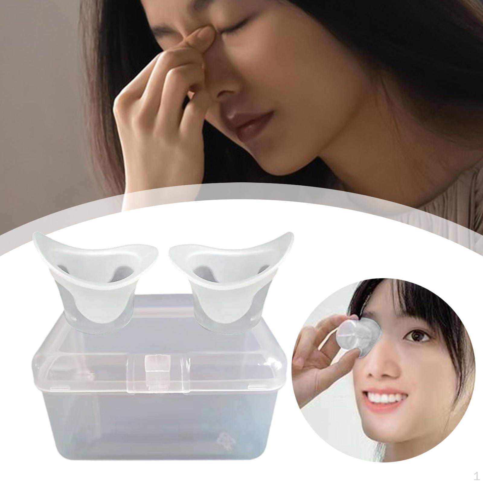 

2 штуки Чашки для промывания глаз Очищающие Портативные Для ванны Поддерживайте глаза в чистоте Мерная чашка для полоскания White