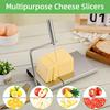 Stainless Steel Cheese Slicer With Replacement Cutting Wire Cutter Sausage And Ham Cutting Knife Kitchen Accessories Tools
