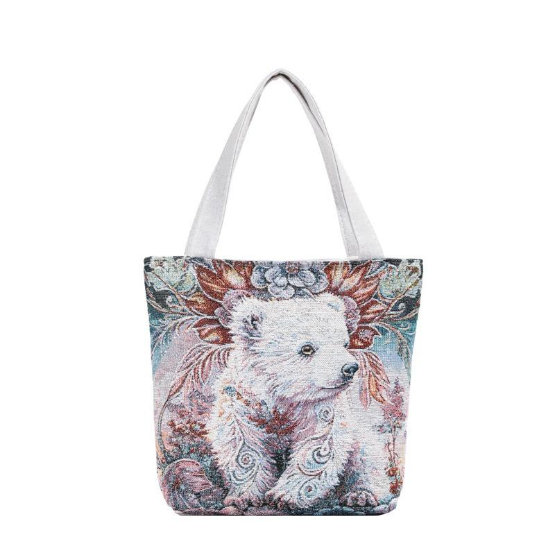 Retro simple classical style national flower gold silk embroidery craft change bag cosmetic bag mobile phone bag