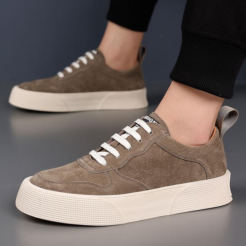 Fashion Men Casual Sneakers Genuine Leather Men Loafers Shoes Men Driving Shoes Hot Sale Moccasins Handmade Breathable Walking Footwear