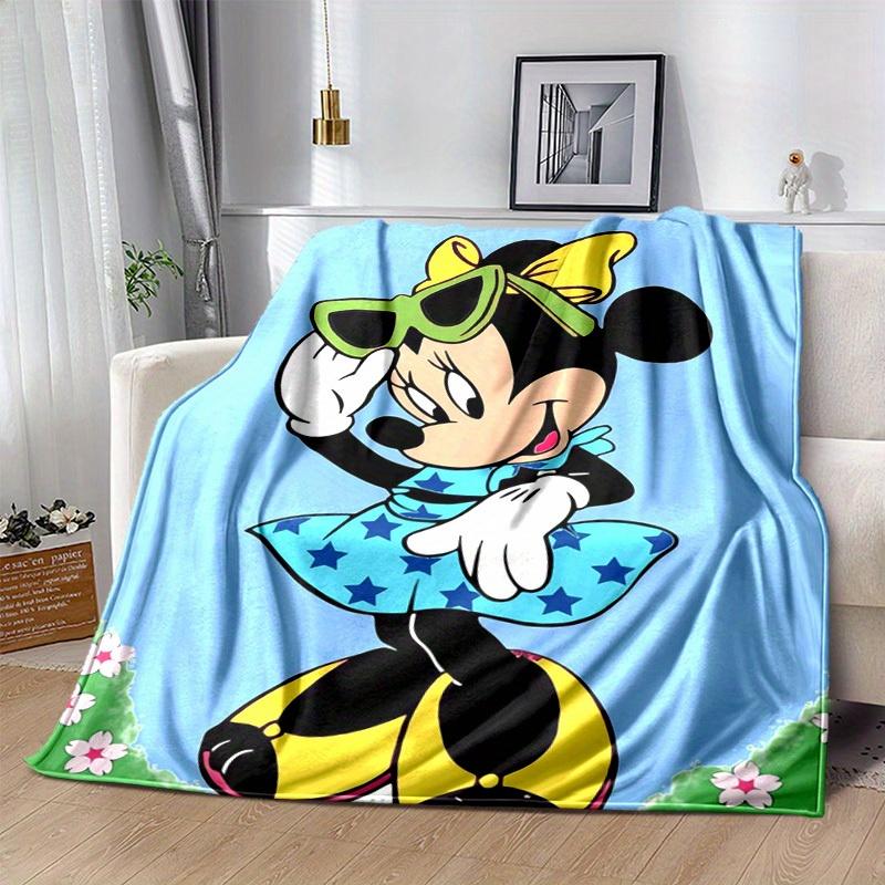 1pc Minnie Mouse Print Throw Blanket Soft & Cozy for Home Decor, Couch Cover, Outdoor Use, Travel