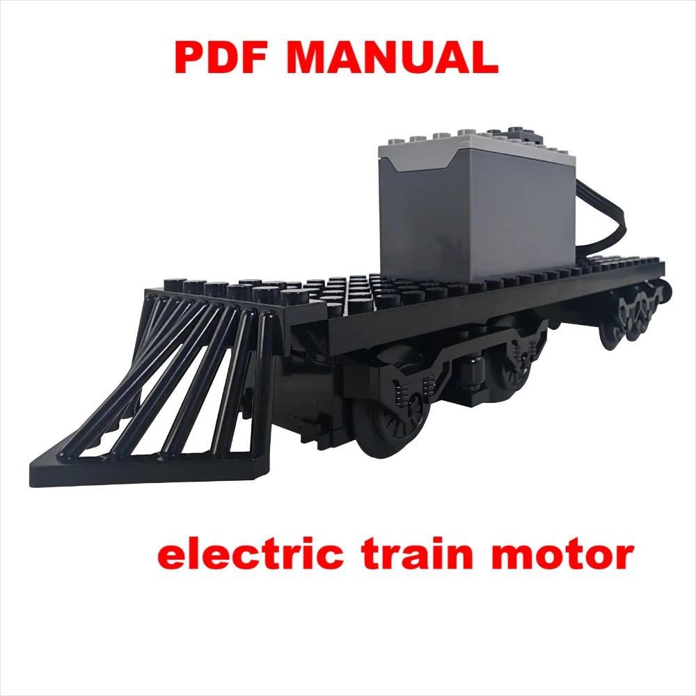 High-Tech MOC Train Motor Set 88002 Technical Building Block Train Carriage Base Tracks Power Functions Parts Kids Toys