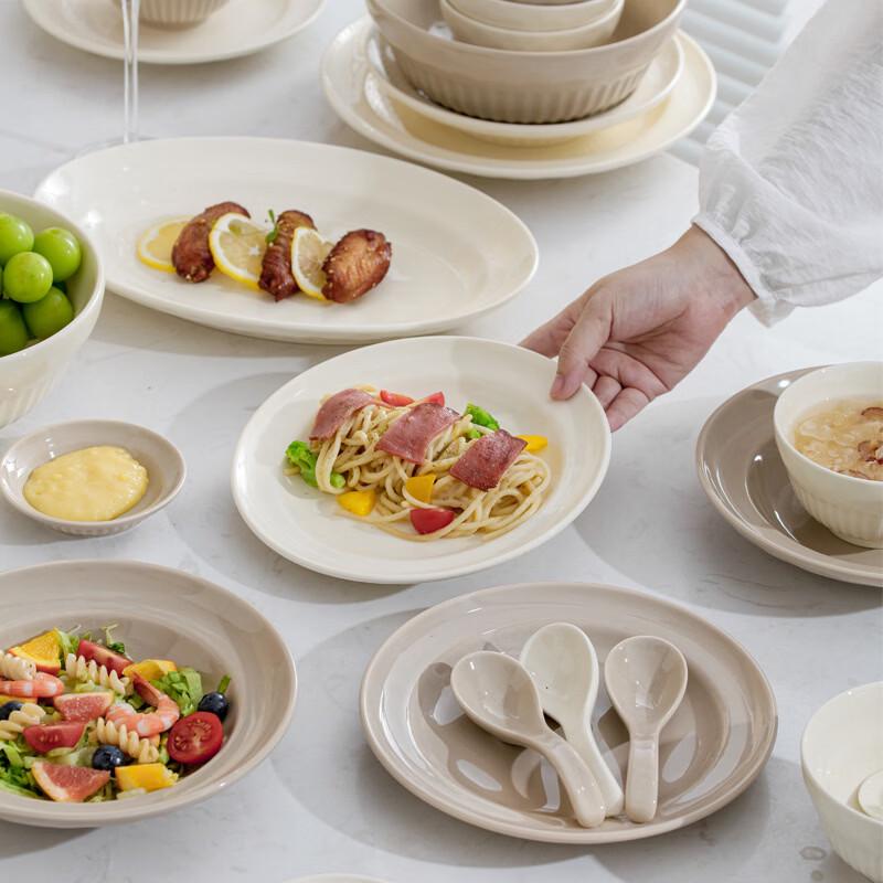 Ru Han Cream Style Ceramic Dinnerware