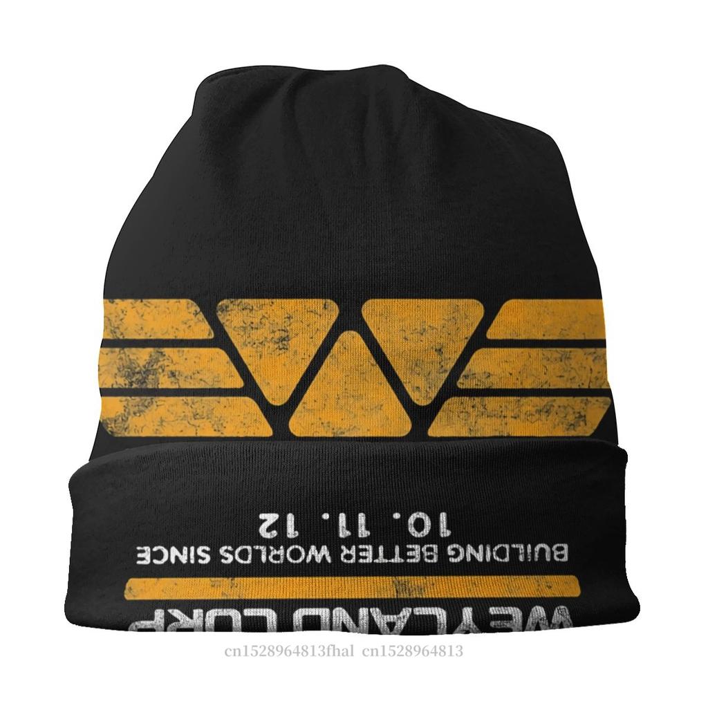Czapki z daszkiem kosmici Yutani unisex damski cienki kapelusz Weyland Corp Building Better Worlds jesienna czapka Street Skullies czapki czapki