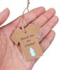 50PCS Thank You For Coming Baby Shower Hanging Tags Feeding Bottle Feet Pattern Packing Labels Christening Party Supplies Gift