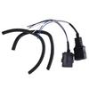3 Pin Low and Truck Side Wiring Harness 3 Plug Repair End Set Compatible for Western Fisher Snow Plow Side Control Wire Harness Kit 27063 26359
