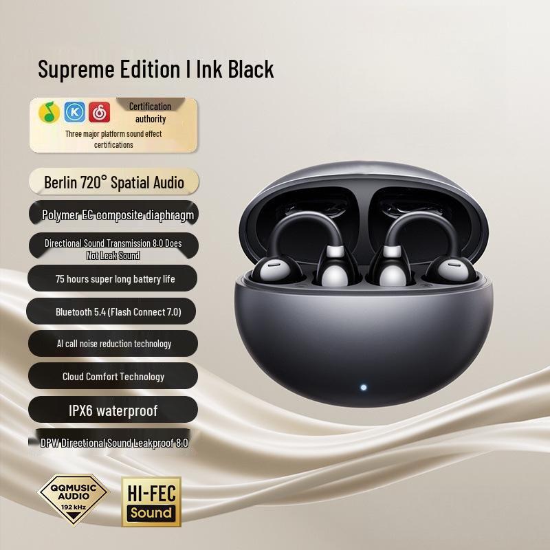 Huawei FreeClip Premium Bone Conduction Wireless Bluetooth Headphones - Sports & iOS Compatible