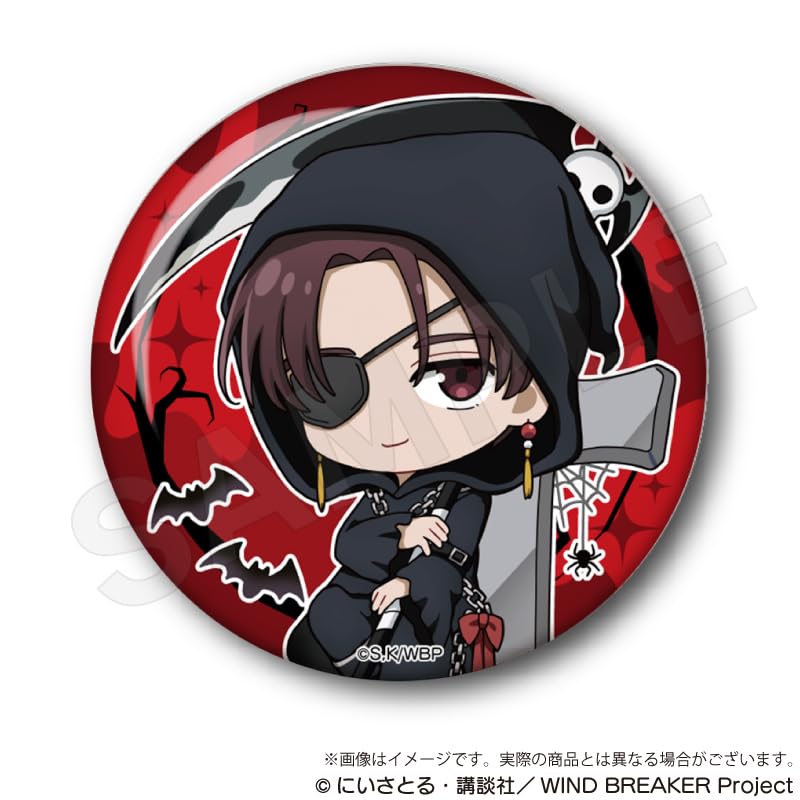 WIND BREAKER Trading Hologram Can Badges Black Halloween Box of 9 Ver.