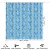 Elegant Blue Floral Shower Curtain Waterproof Vintage Botanical Bathroom Decor Set With Hooks Farmhouse Style