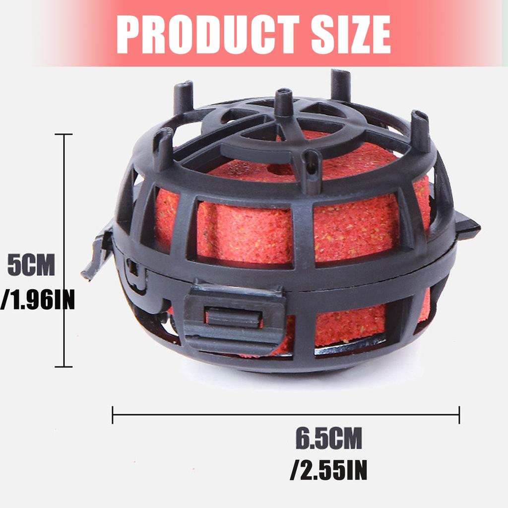 2pcs Anti-Bottom Fishing Rig Set Professional String Hook Bait Cage with 6 Hook Anti Winding Line Group Feeder Sinker