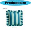 2 Piece Striped Pillow Cover Polyester Outdoor Decorative Throw Pillow Case With Invisible Zippers For Pool Garden