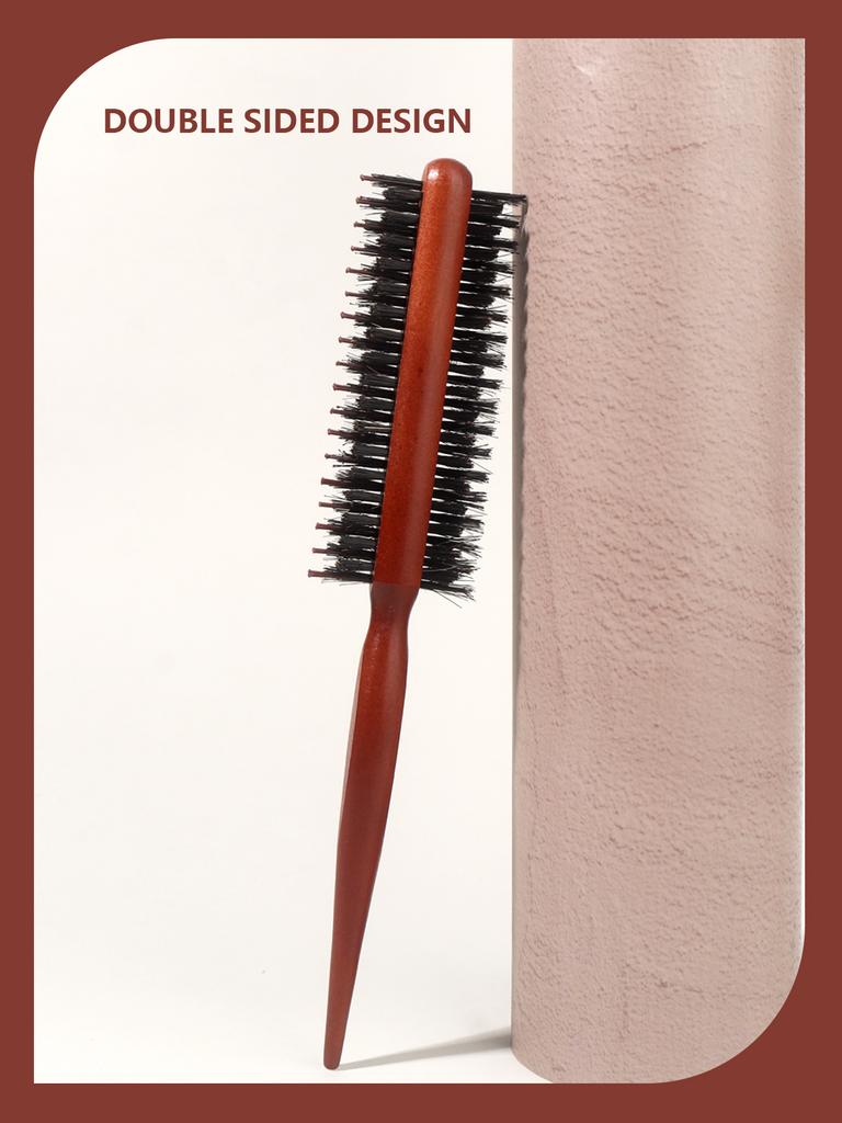 Professionelle zweiseitige Bürste zur Reinigung und zum Haarstyling mit Griff für antistatisches Haarstyling. Speziell für Echthaarperücken.