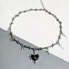Dark Sweater Chain New Fashion Trend Halloween Spicy Girl Style Love Sword Thorn Necklace Harajuku Hip-hop Street
