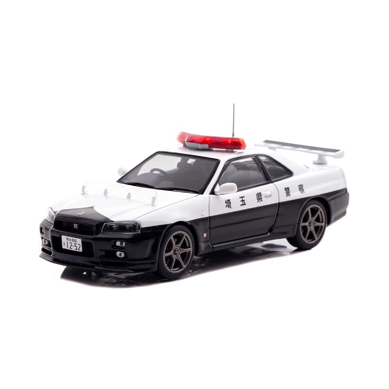 Hiko Seven (RAI'S) 1/43 Nissan Skyline GT-R (BNR34) 2020 Saitama Prefectural Police Highway Traffic Police Unit Vehicle (953) Finished Model H7432011