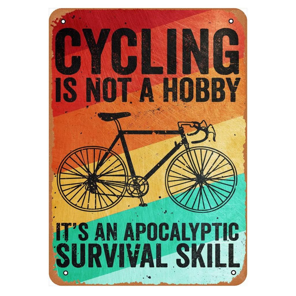 Cycling Metal Tin Signs Bike Ride Wall Decoration Plaque Vintage Art Poster Iron Painting for Man Cave Home Cafe Garden Club Bar
