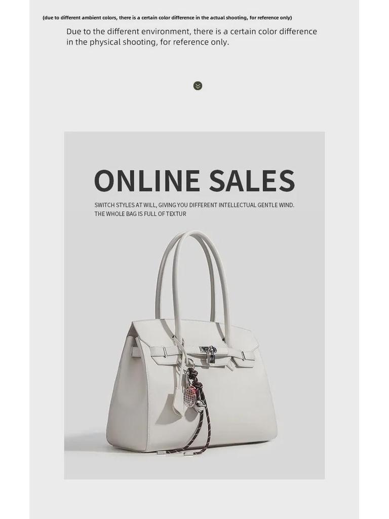 Sac fourre-tout à bandoulière et à bandoulière platine grande capacité printemps/été 2025