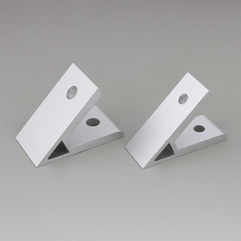 2020 3030 4040 4545 5050 6060 Winkelverbinder-Set 2 Stück 45 Grad Aluminium-Winkelverbinder für Möbelbau
