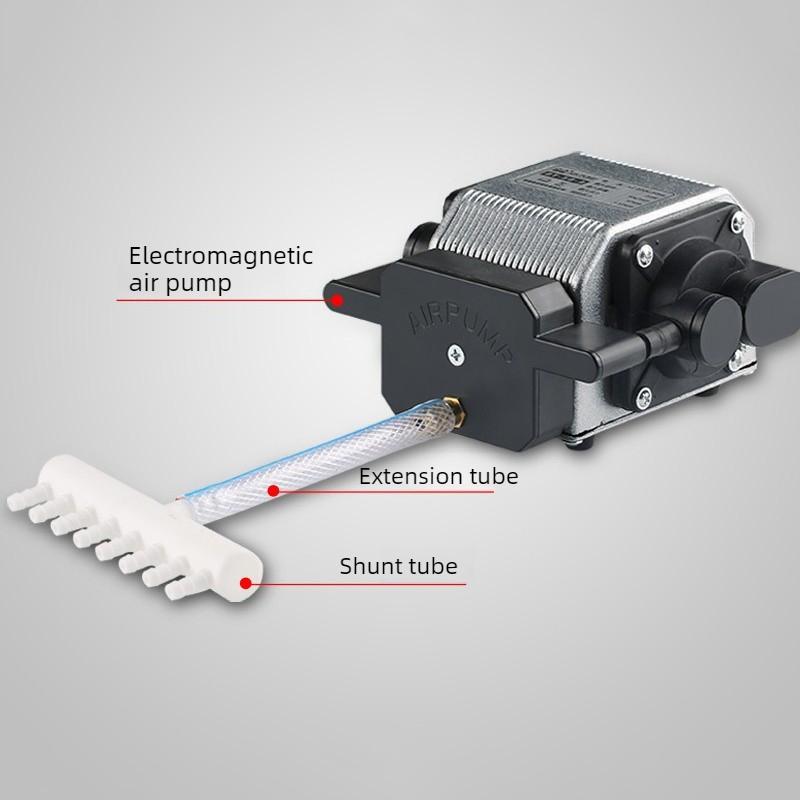 Aquarium Air Pump Oxygenate Electromagnetic Fish Pond Oxygen Pump Silent Fish Tank Oxygenator Pumps Pond Aerator Air Diffuser