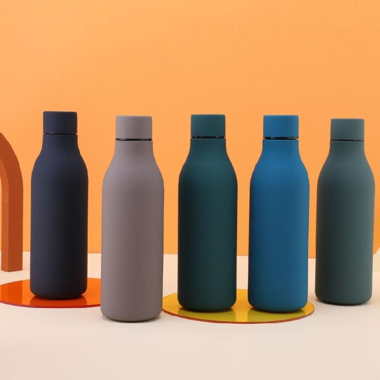 Outdoor Sports Portable  Cup Water Bottle Stainless Steels Small Mouth Bottle for Outdoor Travel Camping