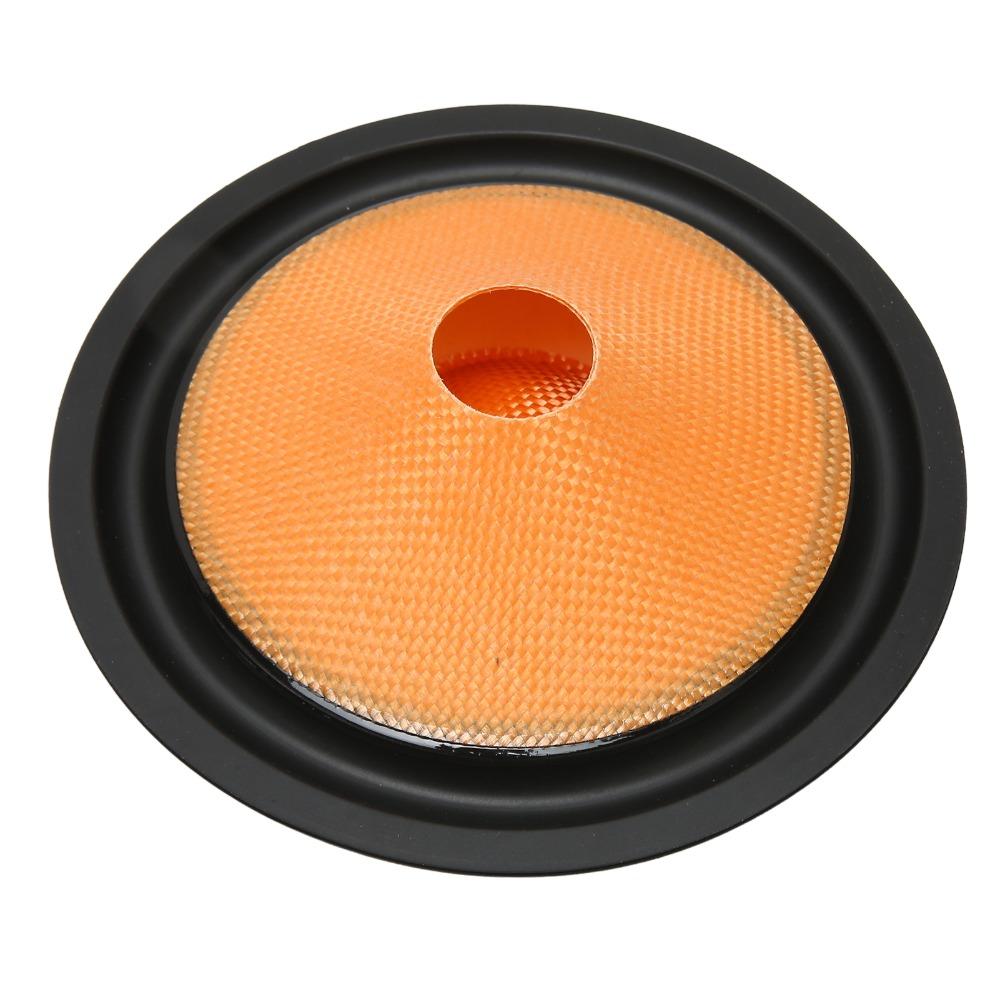 2PCS Orange Paper Speaker Cone 1 Inch Bore & 6 Inch Outer Dia Drum Paper Speaker Repair