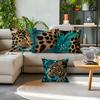 Bohemian Leopard Cushion Pillowcase Printed Polyester 45x45cm Throw Pillowcover Decorative Sofa Cushion Pillowslip Home Decor
