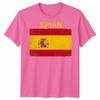 Spain Spanish Day Unisex T Shirts Grunge Flag Country Gift Football Novelty