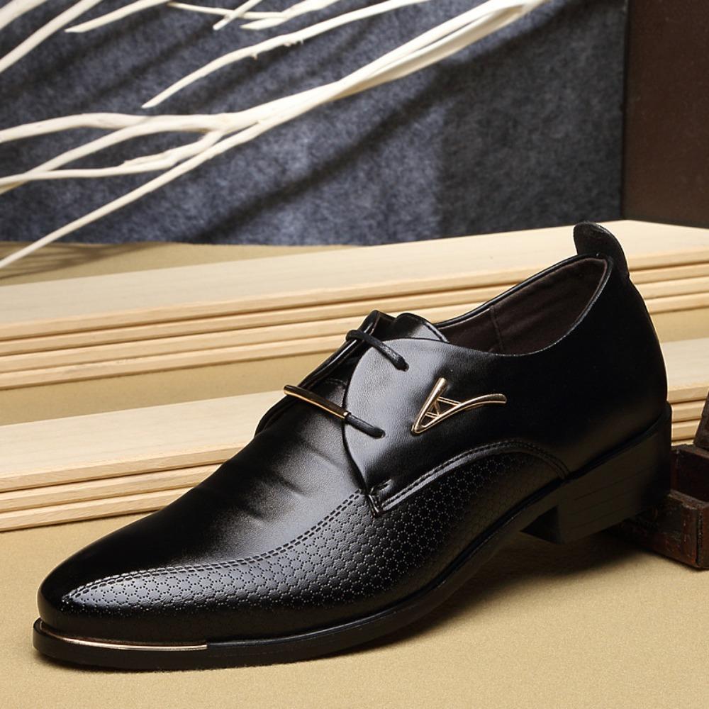 Fashion Big Size Fashion Casual Leather Shoes for Men Spring Autumn New Designer Cusp Men's Dress Shoes