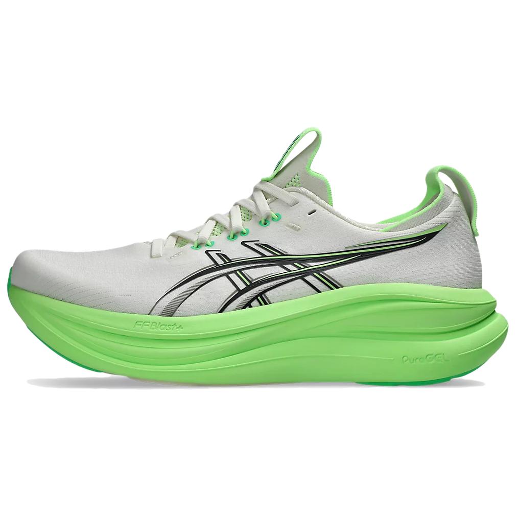 

Asics Gel-Nimbus 28 Comfortable Running Shoes Men sneakers White Green 1011C127-101 40